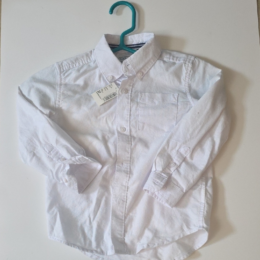 Stylish White Kids Button Down Shirt